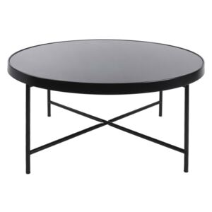 Čierny konferenčný stolík Leitmotiv Smooth XL, 82,5 × 40 cm