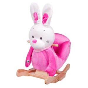 PLAYTO Hojdacia hračka PlayTo králiček ružová