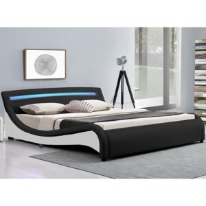 Čalúnená posteľ Malaga 180 x 200 cm - čierna