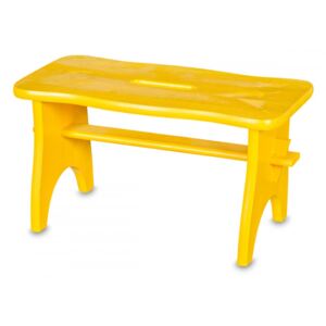 ČistéDrevo Dřevěná stolička - žlutá