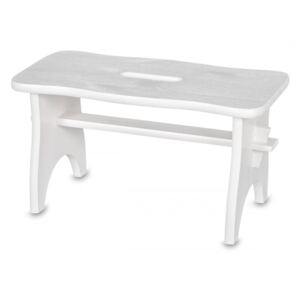ČistéDrevo Dřevěná stolička- bílá