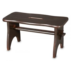 ČistéDrevo Dřevěná stolička- hnědá