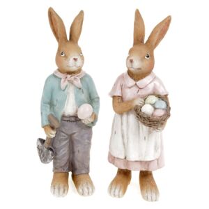 Zajac alebo zajačica, polyresinová dekorácia, cena za jeden kus 9x25x9cm