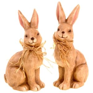 Zajac keramická dekorácia,mix 2 druhov cena za 1ks 14x25x10cm