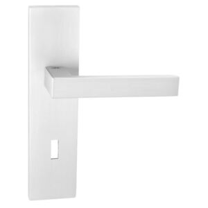Dverové kovanie MP Square-3023S (WS) - WC kľučka-kľučka s WC sadou/WS (bielá mat)