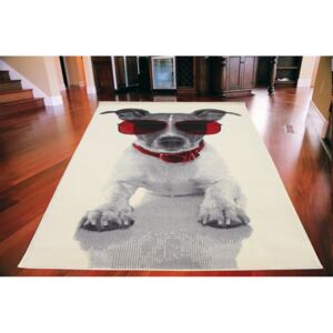 Kusový koberec PP Doggy krémový, Velikosti 140x200cm
