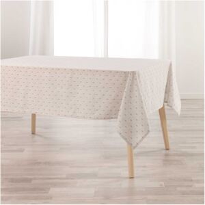 Béžový bavlnený obrus na stôl s módnym vzorom 140 x 250 cm Béžová