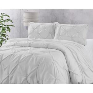 Jednofarebné biele posteľné obliečky 200 x 220 cm Biela