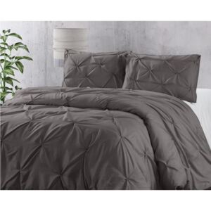 Štýlové tmavo sivé posteľné obliečky 200 x 220 cm Sivá
