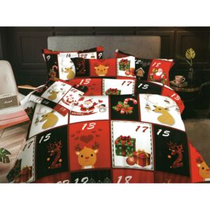 Originálne posteľné obliečky na vianoce 4časti 160 x 200 cm SKLADOM