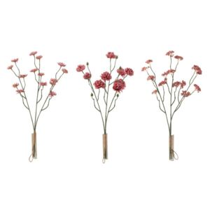 3ks ružová kytička Chryzantéma - 53cm