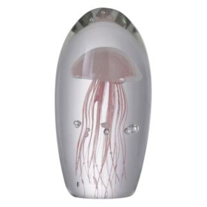 Ťažítko ružová Medúza Jellyfish - Ø8,5*16cm