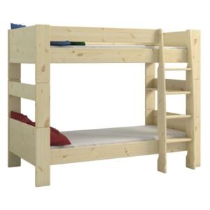 Detská poschodová posteľ z borovicového dreva Steens For Kids, výška 164 cm
