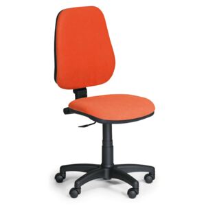 EUROSEAT Kancelárska stolička COMFORT PK, bez podpierok rúk, oranžová