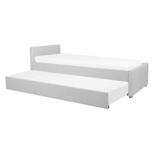 Jednolôžková posteľ 90 cm MERMAID (polyester) (sivá). Vlastná spoľahlivá doprava až k Vám domov