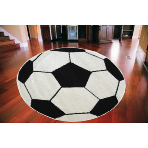 Detský kusový koberec Futbalová lopta, Velikosti 100x100cm