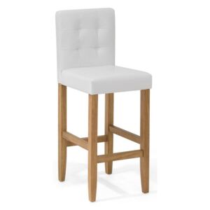 Barová stolička MATON (syntetická koža) (biela). Akcia -12%. Vlastná spoľahlivá doprava až k Vám domov. 1018779