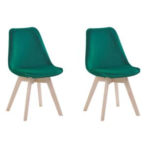Set 2 ks. jedálenských stoličiek DOHA II (plast) (zelená). Vlastná spoľahlivá doprava až k Vám domov