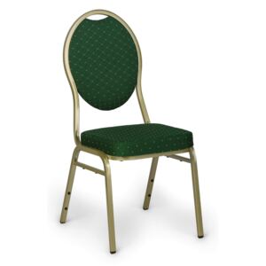Čalúnená banketová stolička, zelená