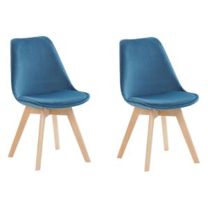 Set 2 ks. jedálenských stoličiek DOHA II (plast) (modrá). Vlastná spoľahlivá doprava až k Vám domov