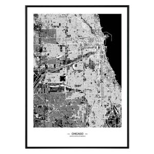 La forma Design studio Chicago map 50x70 cm