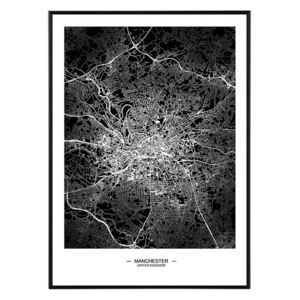 La forma Design studio Manchester map 50x70 cm