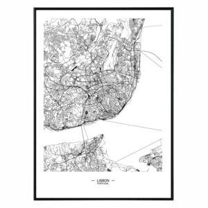 La forma Design studio Lisbon map 50x70 cm