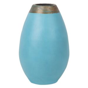 Váza CORIBA 32 cm (keramika) (modrá). Vlastná spoľahlivá doprava až k Vám domov