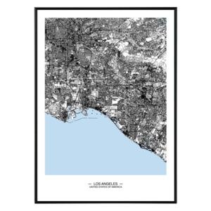 La forma Design studio Los Angeles map 50x70 cm