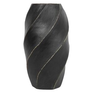 Váza LAVERS 38 cm (keramika) (čierna). Vlastná spoľahlivá doprava až k Vám domov
