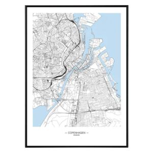 La forma Design studio Copenhagen map 50x70 cm