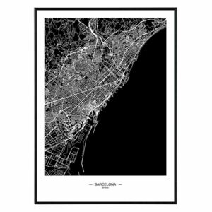 La forma Design studio Barcelona map 50x70 cm