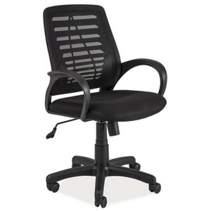 Kancelárska stolička SEND, 92-102x60x43x45-55, čierna