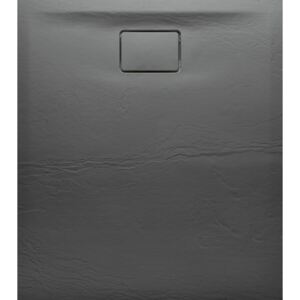 Sapho, ACORA sprchová vanička,litý mramor,obdĺžnik 120x90x3,5cm,šedá,dekor kameň, AC025
