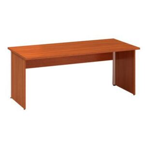 Kancelársky stôl Alfa 100, 180 x 80 x 73,5 cm, rovné vyhotovenie, dezén čerešňa