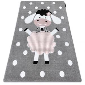 Detský koberec Dolly sivý - rôzne rozmery -: 120x170 cm