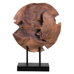 Dekorativna figúrka PISH 41 cm (drevo) (svetlé drevo). Vlastná spoľahlivá doprava až k Vám domov