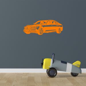 GLIX BMW G11- nálepka na stenu Oranžová 120 x 45 cm