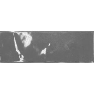 Obklad Ege Verano anthracite 10x30 cm lesk VRO19