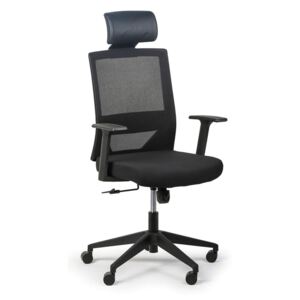 Kancelárska stolička Fox, čierna
