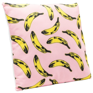 Vankúš s motívom banánov Kare Design Pop Art, 45 × 45 cm