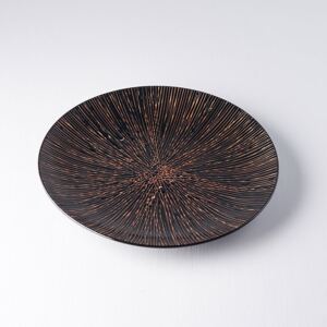 MADE IN JAPAN Plytký tanier Bronze Converging 29 cm