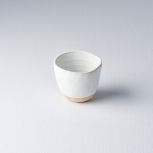 MADE IN JAPAN Sada 2 ks: Hrnček bez ucha s nepravideľným okrajom Tea Cup biely 180 ml