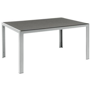 FLORABEST® Hliníkový stôl so sklenenou doskou ALU, šedý (100318353)