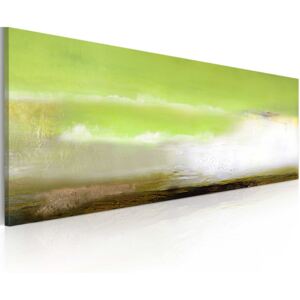 Bimago Ručne maľovaný obraz - Sea foam 100x40 cm