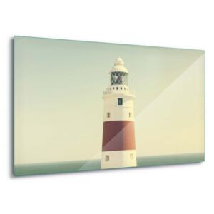 Sklenený obraz - Lighthouse By The Sea 4 x 30x80 cm