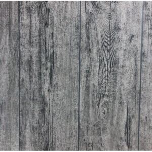 Vliesové tapety na stenu Felicita 31765, rozmer 10,05 m x 0,53 m, dosky s výraznou textúrou a perleťovými odlesky čierne, NOVAMUR