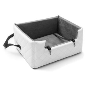 Biela prepravná taška pre psa do auta Marendog Travel, 50 × 57 × 25 cm