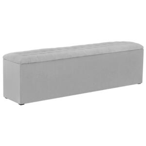 Sivá leňoška s úložným priestorom Windsor & Co Sofas Nova, 140 × 47 cm