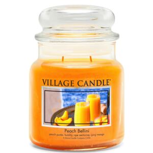 Village Candle Vonná Sviečka v skle, Broskvové Bellini - Peach Bellini, 16oz